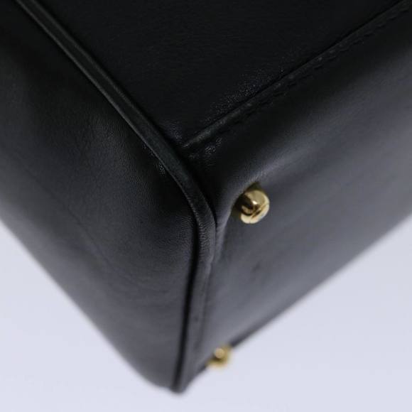 GUCCI Bamboo Hand Bag Leather Black 000 122 0316 Auth 68517 - Picture 15 of 16